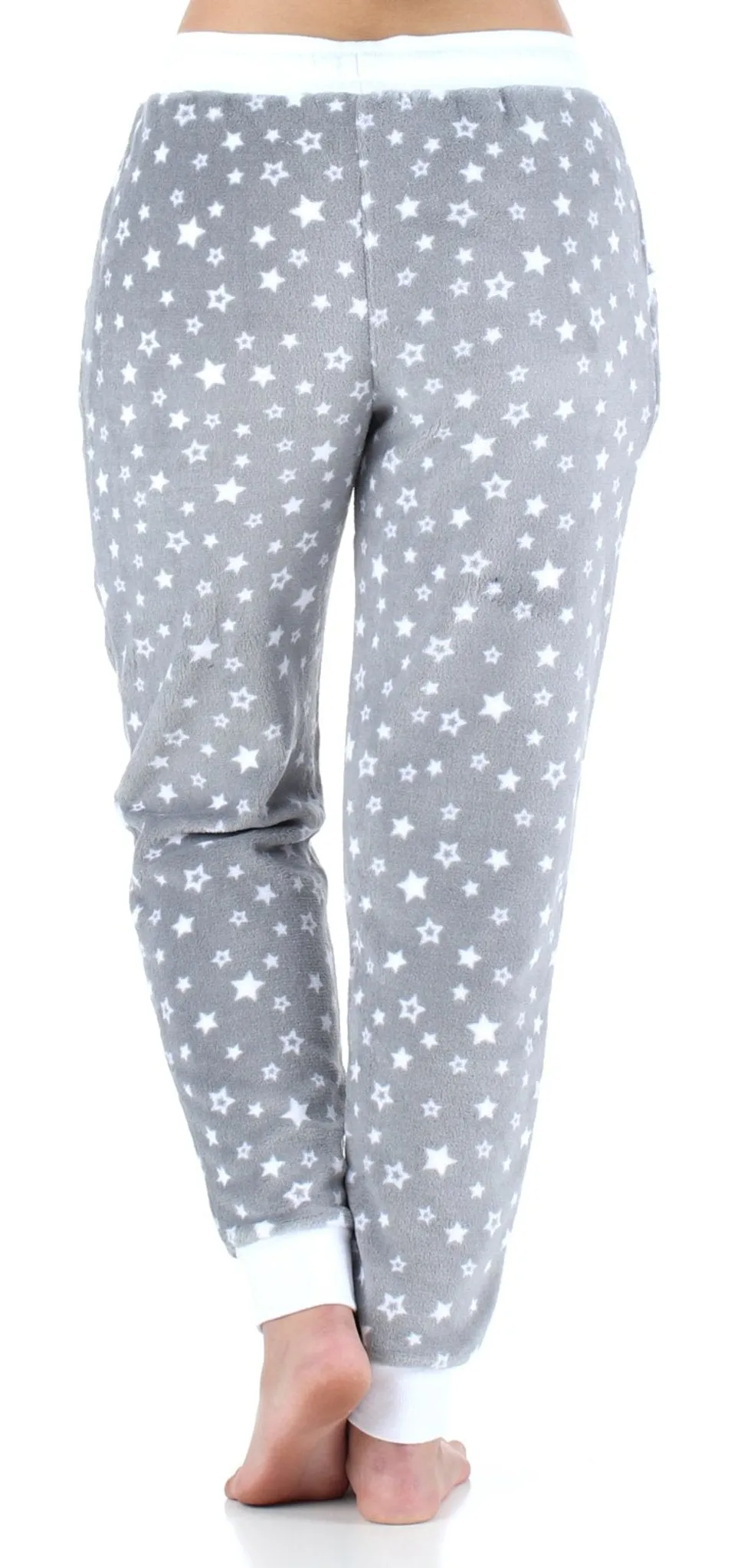Frankie & Johnny Women’s Plush Fleece Lounge Pajama Pants with Pockets