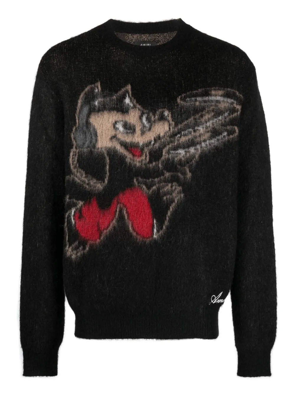 Mohair Record Wolf Crew Top